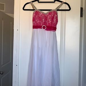 Wolff Fording & Co Pink and White Dress Child Size 8C